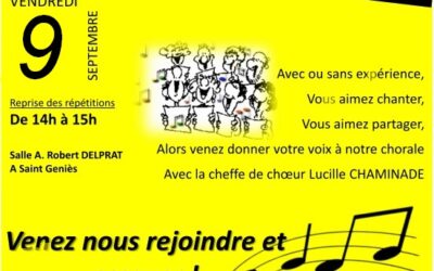 La rentrée de la Chorale !