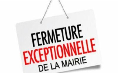 Fermeture exceptionnelle de la Mairie le Jeudi 23 Mars 2023 (formation)