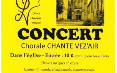Concert Chorale Chante Vez’Air