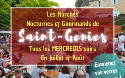 Dès le mercredi 02 juillet 2025, retrouvez en bas du bourg un marché nocturne et gourmand tous les mercredis soirs en juillet et août
