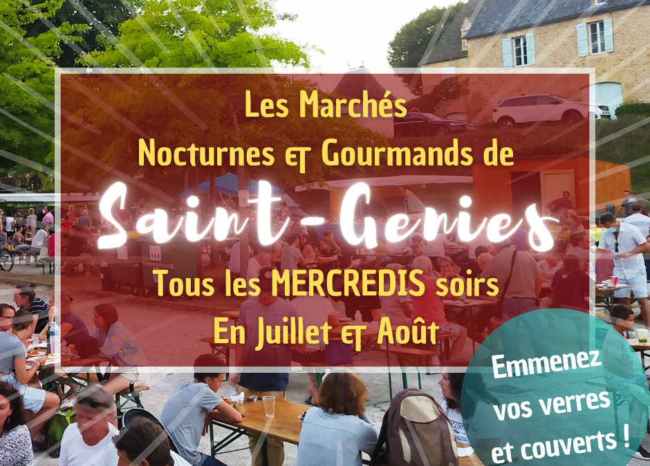 Dès le mercredi 02 juillet 2025, retrouvez en bas du bourg un marché nocturne et gourmand tous les mercredis soirs en juillet et août